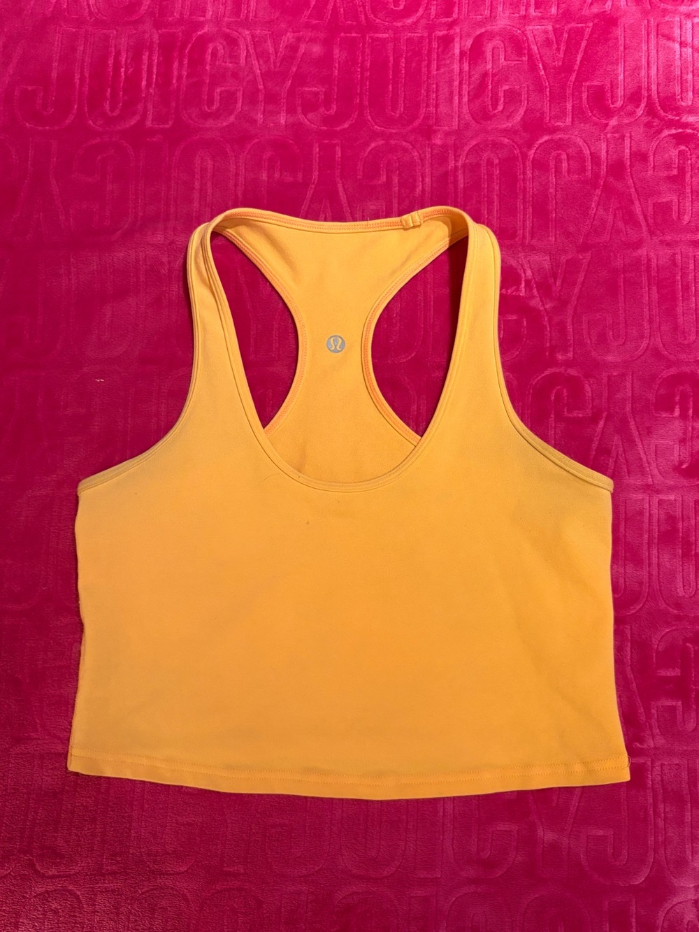 Lululemon Racerback Cropped Tank Top • Orange